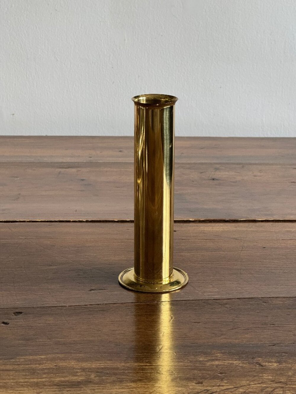 Vintage Brass Tube Style Long Match Holder - Made in Taiwan